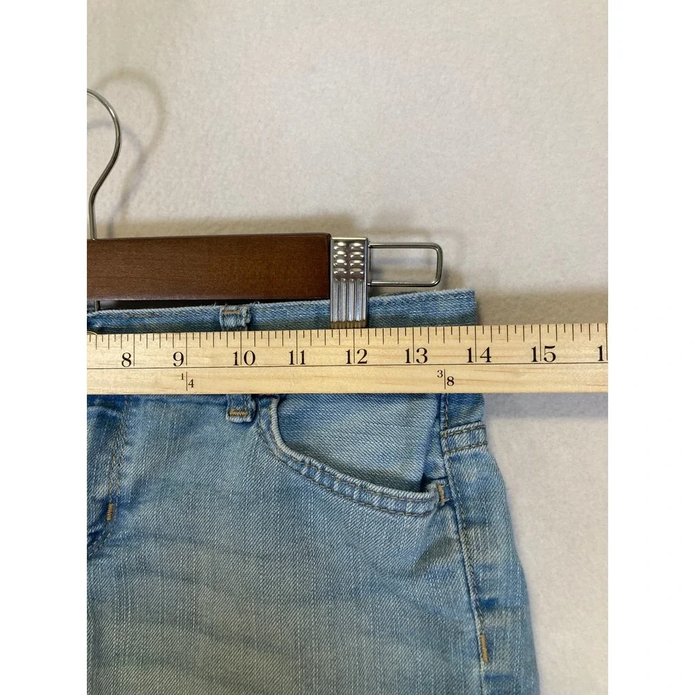 Classic Summer The Childrens Place Girls 12 Blue Denim Shortie Cuffed‎ Shorts
